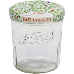 Pot à confiture 324ml+couvercle métal x6