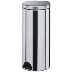Poubelle Elora 30l inox brillant