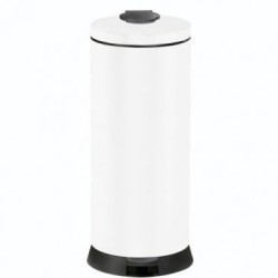 Poubelle metal 30l magic blanc