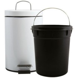 Poubelle blanche 3l avec seau amovible