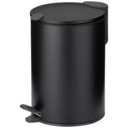 Poubelle mats 3L métal noir