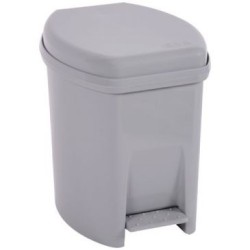 Poubelle salle de bain 6l à pédale avec seau intérieur