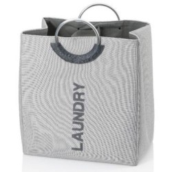 Sac à linge Palma 50x29x54cm gris rocher