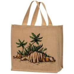 Cabas jute export case creole 37X23x36 cm