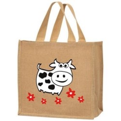 Sac cabas jute pomme vache