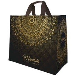 Sac cabas polypropylène tissé mandala 33l