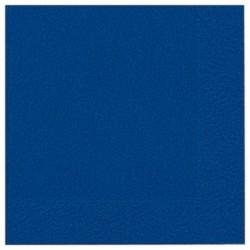 Serviette oueat 33x33cm 3 plis x20 bleu foncé