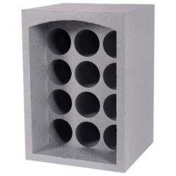 Casier 12 bouteilles ps expansé gris