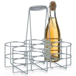 Porte bouteilles loop chrome 31x21x31