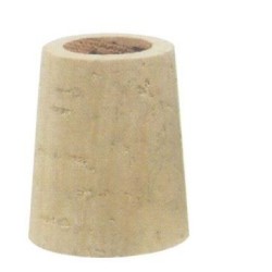 Bouchon liège percé h27x23x19