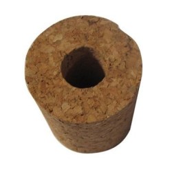 Bouchon percé 33x30x25 d.13mm