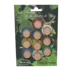 Bouchon lièges tête plast.x10