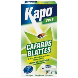 Cafards / blattes pièges x5 Kapo Vert