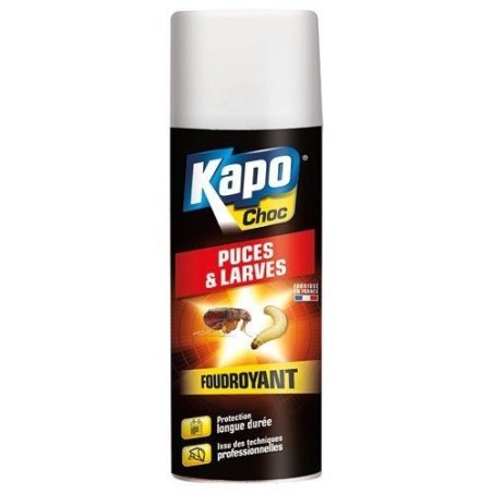 Puces / larves aérosol 400ml Kapo Choc