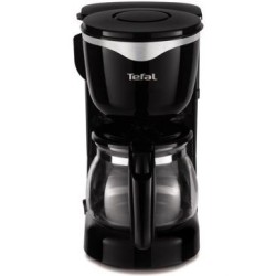 Cafetière 6 tasses noir inox