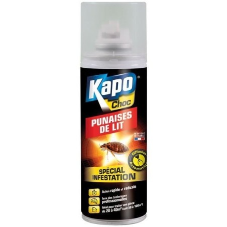 Punaise de lit aérosol 400ml Kapo Choc