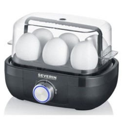 Cuiseur à oeufs 1 à 6 oeufs noir inox