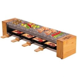 Raclette 4 personnes 600 W Pierre Meuuuh bois