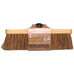 Balai a pousser fibre longue vegetale