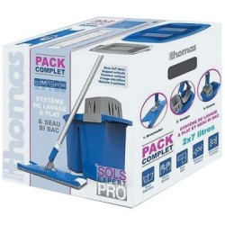 Kit lave sol à plat avec seau double bac