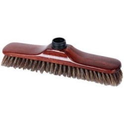 Balai droit soie grise monture plastique verni