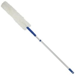 Plumeau microfibre fluffy manche telescopique