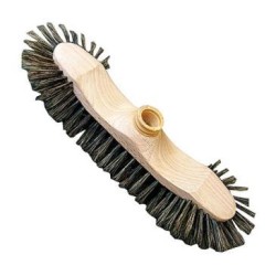 Balai 39cm 1/2 tête bois brut soie grise s45 douille écolo