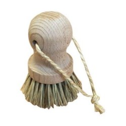 Brosse à légumes boule bois brut mélange union écolo