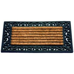 Tapis coco coral rectangulaire 45x75cm 85016