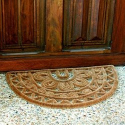 Tapis grattant 75x45cm demi lune coco