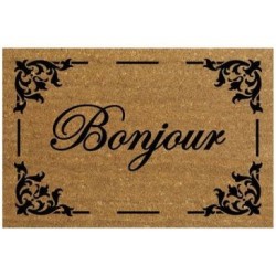 Tapis coco naturel bonjour 40x60cm