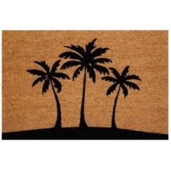 Tapis coco naturel/pvc 40x60cm épaisseur 15 mm palmiers