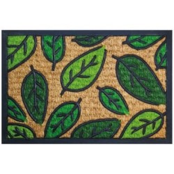 Tapis cuba rectangulaire feuille 40x60cm