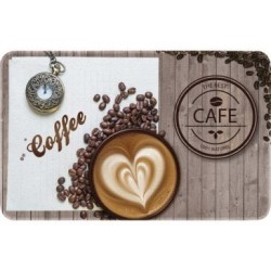 Tapis decor de cuisine coffee 50x80 cm