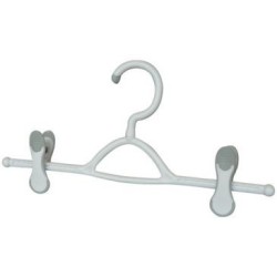 Pince jupe pantalon 2 clips antiglissants bimatière
