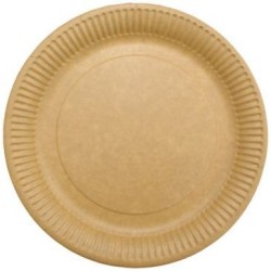 Assiette ronde kraft 22cm x50