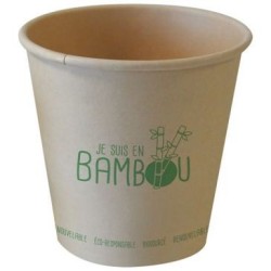 Gobelets bambou 25cl x50