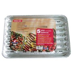 Plats à griller alu x5 gribq05574