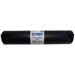 Sac poubelle 150l 65microns rouleau de 20