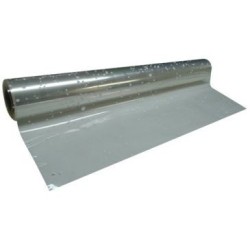 Rouleau polypropylène transparent flocons blanc 0.70x100m