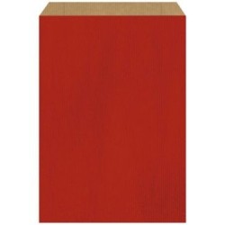 Sachet kraft rouge 27x45cm