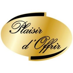 Sticker plaisir offrir oval rouleau de 500
