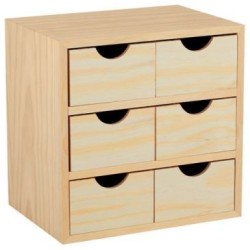 Mini bloc 3x2 tiroirs