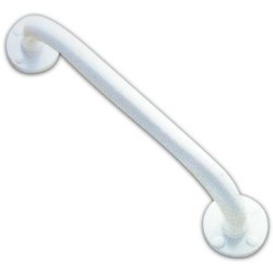 Barre d'appui droite 30cm acier époxy blanc