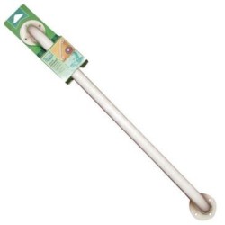 Barre d'appui droite 60cm  acier époxy blanc