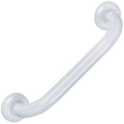 Barre d'appui droite 60cm alu époxy blanc