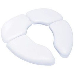 Réducteur toilette pliant avec sacoche blanc enfant