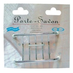 Porte savon grille fil chrome