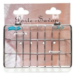 Porte savon mural chrome