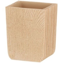 Gobelet porte brosse à dent kaiu aspect bois